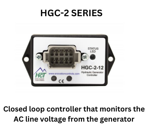  HGC2 series closed loop controller with power vision display monitoring AC voltage from the generator